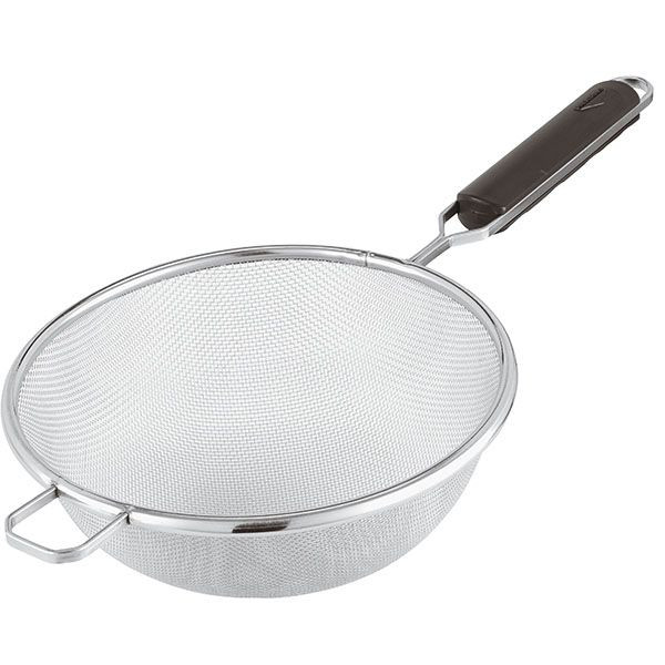 Сито мелкая сетка;сталь нерж.;D=7,H=2,L=20см;металлич.,черный 