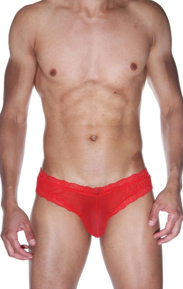 Красные мужские трусы-бразилиана 