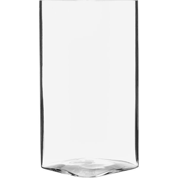 Ваза для цветов квадратная;стекло;,H=27,5,L=15,B=15см;прозр. 