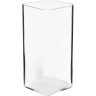 Ваза для цветов квадратная;стекло;,H=27,5,L=15,B=15см;прозр.