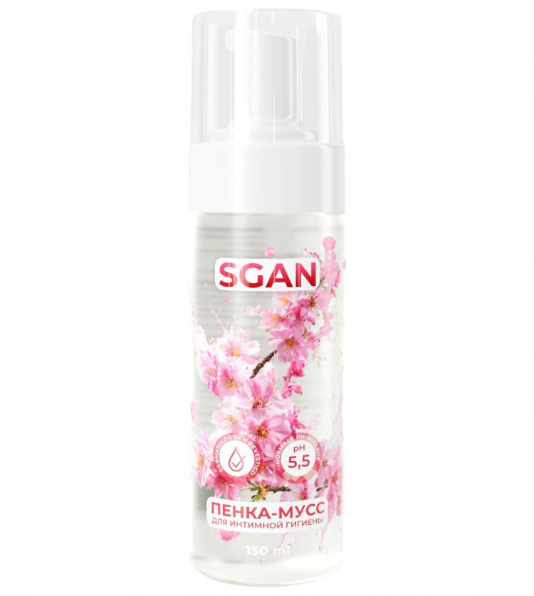 Пенка-мусс для интимной гигиены SGAN с пребиотиками - 150 мл. 