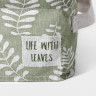 Зеленый органайзер для белья с 2 ячейками Leaves (22х13х11 см)