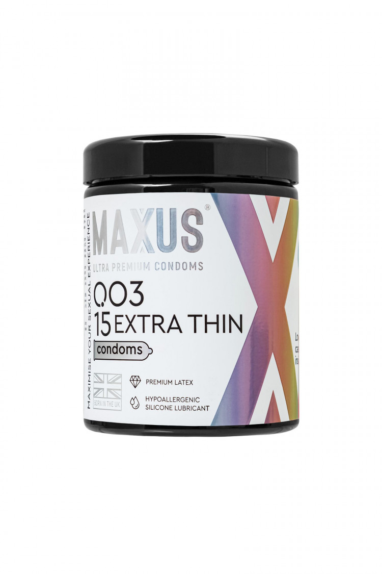 Экстремально тонкие презервативы MAXUS 003 Extra Thin - 15 шт. 