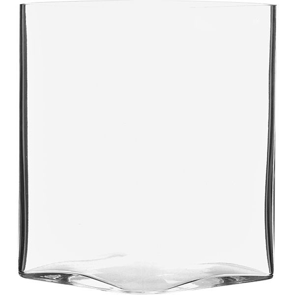 Ваза для цветов квадратная;стекло;,H=20,L=15,B=15см;прозр. 