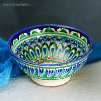 Коса Риштанская Керамика  Цветы  15 см, малая, синяя!.