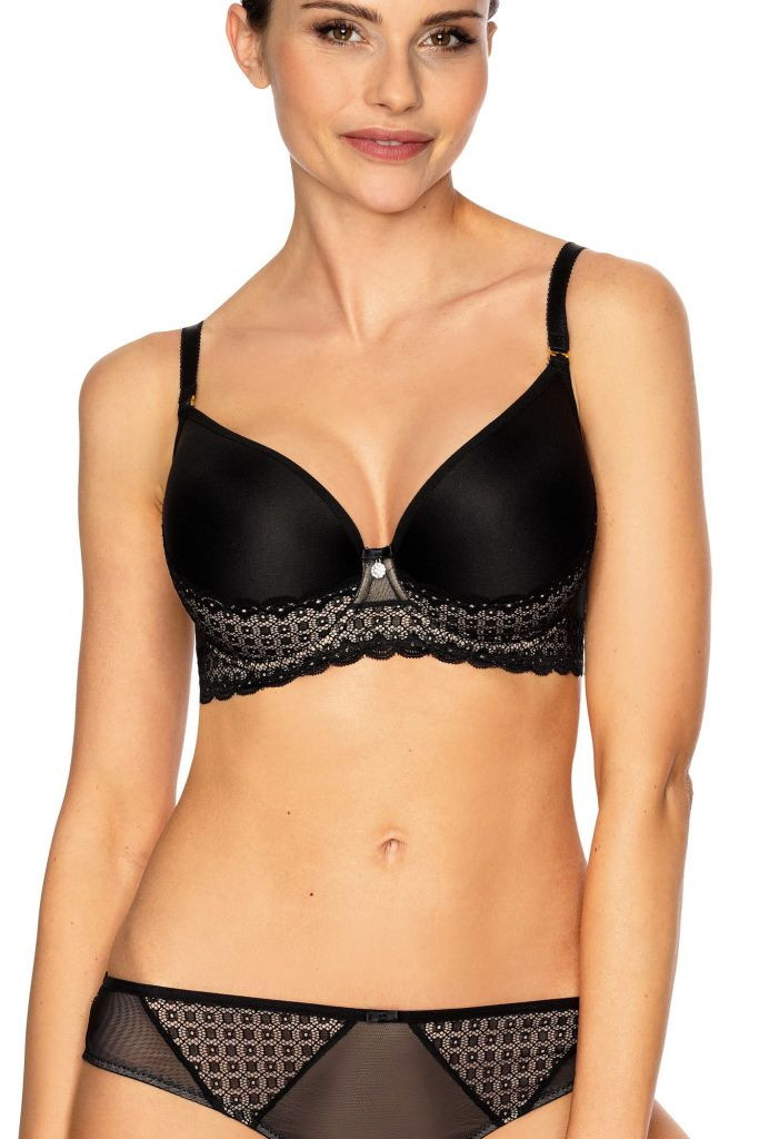 Бюстгальтер с формованными поролоновыми чашками на косточках 