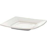Блюдце «Виктория-отель» квадратное;фарфор;,H=2,L=17,B=17см;белый