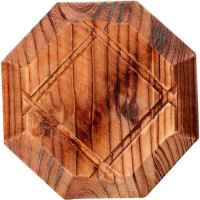 Подставка под горячее 8-угольн.;сосна;,H=13,L=180,B=180мм;коричнев.