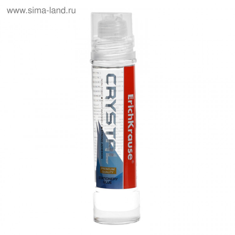 Клей канцелярский ErichKrause Crystal, 50 мл, с аппликатором 