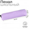 Пенал школьный из искусственной кожи «1 сентября: Сиреневый» , 19 х 8 х 3 см