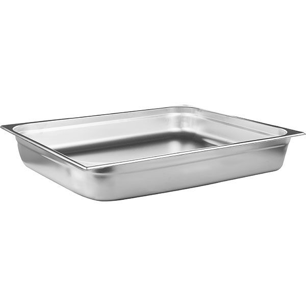 Гастроемкость GN 2/1;сталь нерж.;27,5л;,H=10,L=65,B=53см;металлич. 