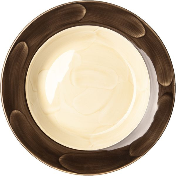 Тарелка для пасты «Пепперкорн»;фарфор;0,6л;D=30см;коричнев.,бежев. 