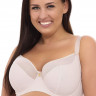 Однотонный бюстгальтер на косточках с мягкой чашкой plus size