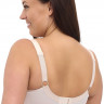 Однотонный бюстгальтер на косточках с мягкой чашкой plus size