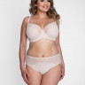 Однотонный бюстгальтер на косточках с мягкой чашкой plus size