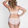 Однотонный бюстгальтер на косточках с мягкой чашкой plus size