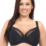 Однотонный бюстгальтер на косточках с мягкой чашкой plus size