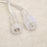 Гирлянда «Сеть» 2 × 1.5 м, IP44, УМС, прозрачная нить, 192 LED, свечение синее, 220 В