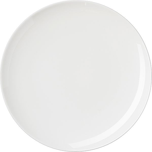 Белая мелкая тарелка «Кунстверк» без борта (диаметр 22 см) 