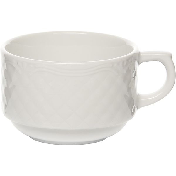 Чашка чайная «Афродита»;фарфор;190мл;D=80,H=55мм;белый 