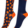 Набор из 2 пар носков Bamboo Socks - однотонные и в горошек