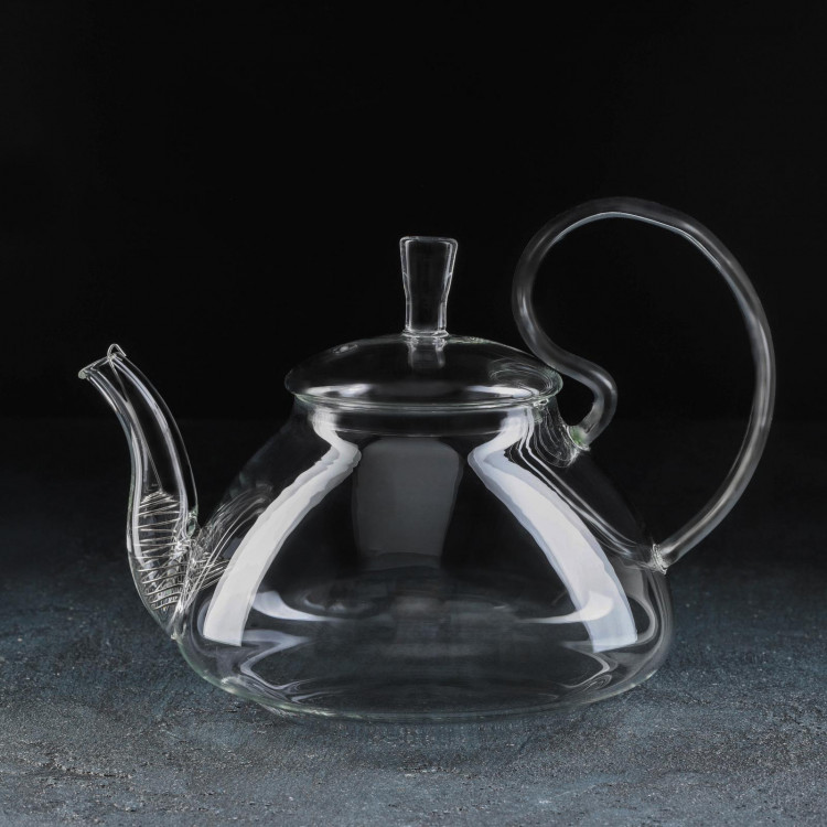 Чайник стеклянный заварочный с металлическим ситом Magistro, 1 л, 20,5×15 см 