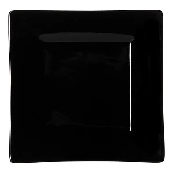 Черная квадратная тарелка «Кунстверк» (18х18 см) 
