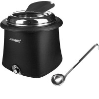 Мармит-супница(крышка из нерж.стали) 220V; 420W;сталь нерж.,полипроп.;10л;черный