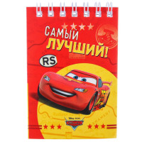Блокнот на гребне,  Тачки , Disney, 32 листа, А7