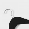 Черные деревянные плечики для одежды с перекладиной Soft-Touch