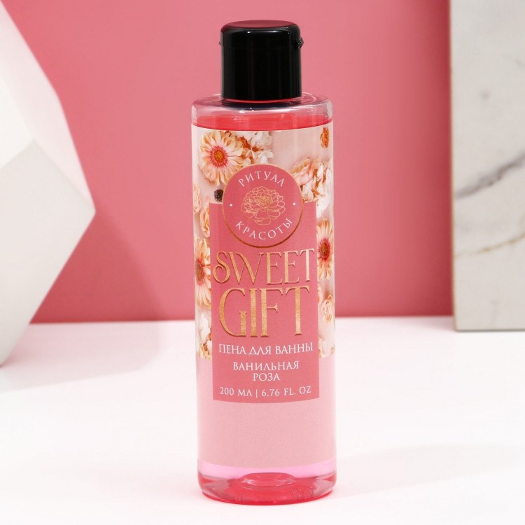 Пена для ванны Sweet Gift с ароматом ванильной розы - 200 мл. 
