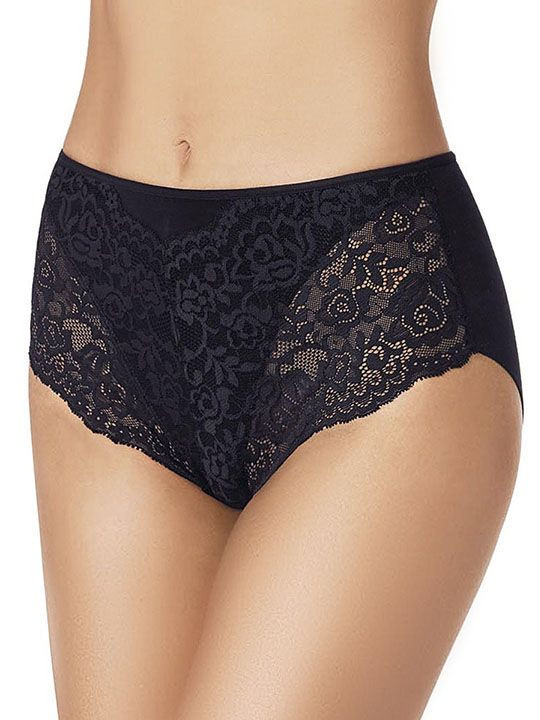 Высокие хлопковые трусики с кружевом Lace Cotton Band 