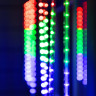 Гирлянда «Сосульки» 2.4 × 0.5 м, IP44, прозрачная нить, 96 LED, свечение мульти с эффектом стекания, 12 В