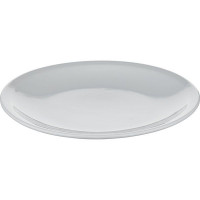 Белая фарфоровая тарелка «Катя» (диаметр 21 см)