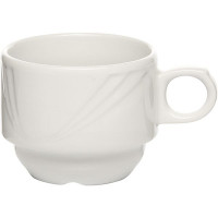 Чашка чайная «Аркадия»;фарфор;180мл;D=75,H=65,B=110мм;белый