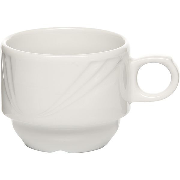 Чашка чайная «Аркадия»;фарфор;180мл;D=75,H=65,B=110мм;белый 