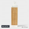 Менажница Magistro Forest dream, 3 секции, 40×10 см, акация, мрамор