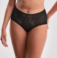 Черные трусики с высокой линией талии Beverly