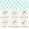 Оранжевая пластиковая садовая сетка (1х10 м)