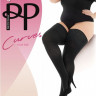 Плотные чулки plus size на силиконе