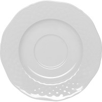 Блюдце «Афродита»;фарфор;D=16см;белый