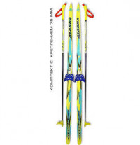 Беговые лыжи STC (лыжи, крепления 75мм, палки) 200 см