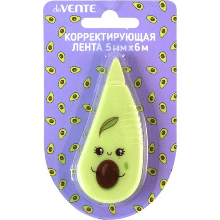 Корректирующая лента 5 мм x 6 м, deVENTE Avocado, регулировка натяжения ленты, фронтальный аппликатор 