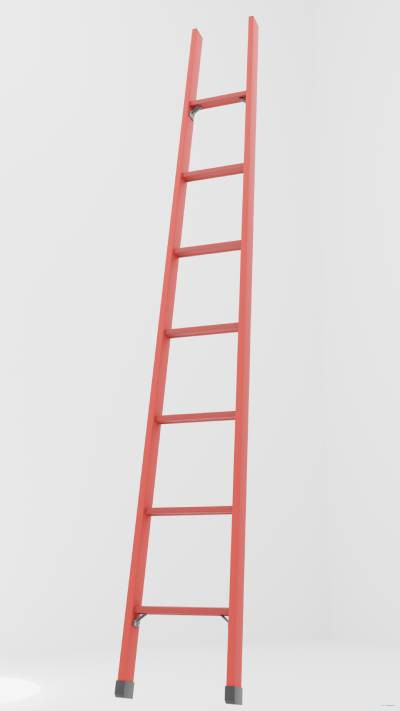 ЛСПД-2,0Т односекционная диэлектрическая стеклопластиковая лестница Телеком h=2100мм, ступ.7 