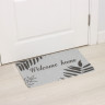 Серый придверный коврик Welcome home (38х58 см)