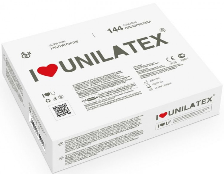 Ультратонкие презервативы Unilatex Ultra Thin - 144 шт. 