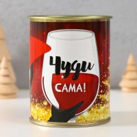 Носки в банке  Чуди сама!  (внутри носки женские,цвет белый)