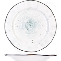 Тарелка «Пастораль» с зелеными вкраплениями (диаметр 22,8 см)