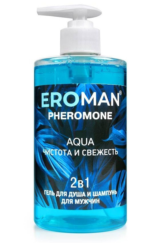 Мужской гель для душа и шампунь AQUA - 430 мл. 