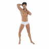Белые мужские трусы-брифы Caribbean Piping Brief